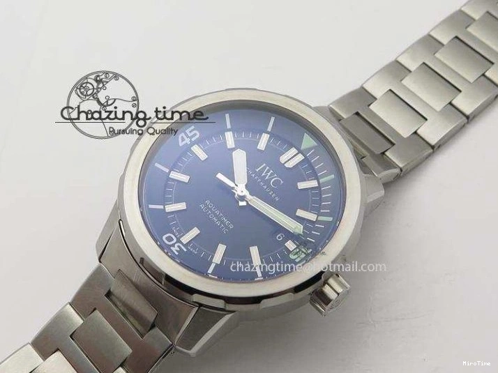 MIROTIME 0720 UrbanStyle Aquatimer Automatic IW329002 V6F 1:1 Best Edition Black Dial On SS Bracelet MIYOTA 7317